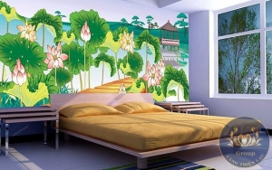 Tranh Dán Tường 3D Phòng Ngủ