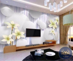 900 Mẫu Tranh 3D dán tường hoa hiện đại đẹp tuyệt vời khiến bạn không thể rời mắt