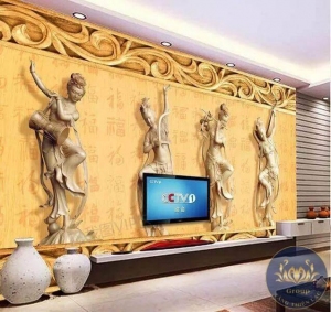 900 Mẫu Tranh 3D dán tường nàng tiên đẹp tuyệt vời khiến bạn không thể rời mắt