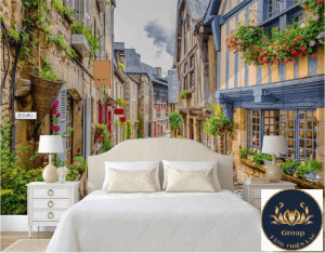 Tranh phòng ngủ đẹp phong cảnh Châu Âu