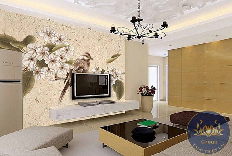 900 Mẫu Tranh 3D dán tường hoa lá nâu đẹp tuyệt vời khiến bạn không thể rời mắt