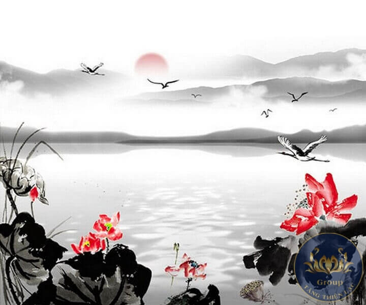 Tranh sơn thủy trắng đen