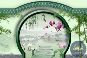 Tranh đẹp về cảnh đẹp Trung Hoa qua khung cửa