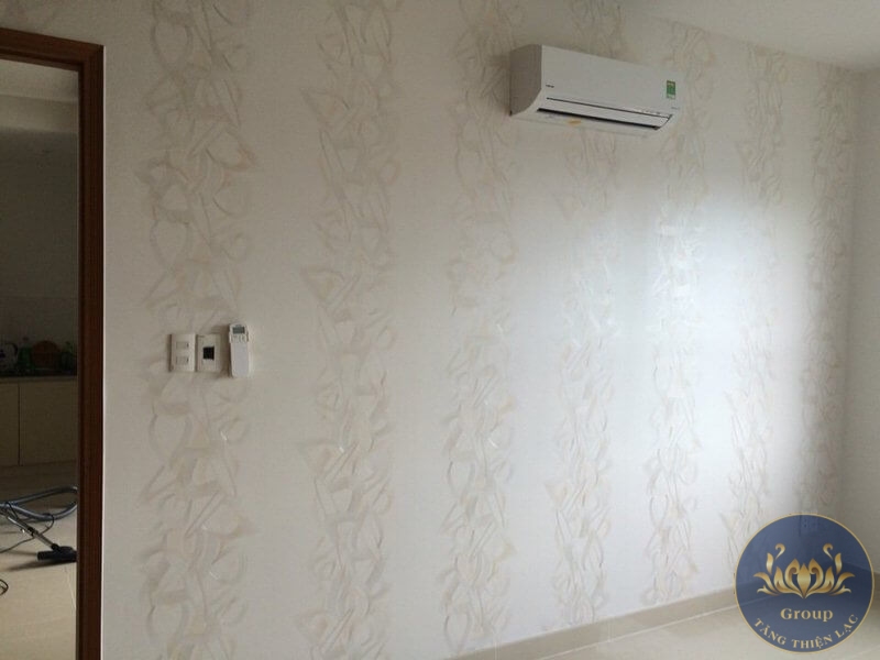 Thi công Giấy dán tường 3D phòng khách ở Ninh Kiều Sang Trọng – Đẳng Cấp