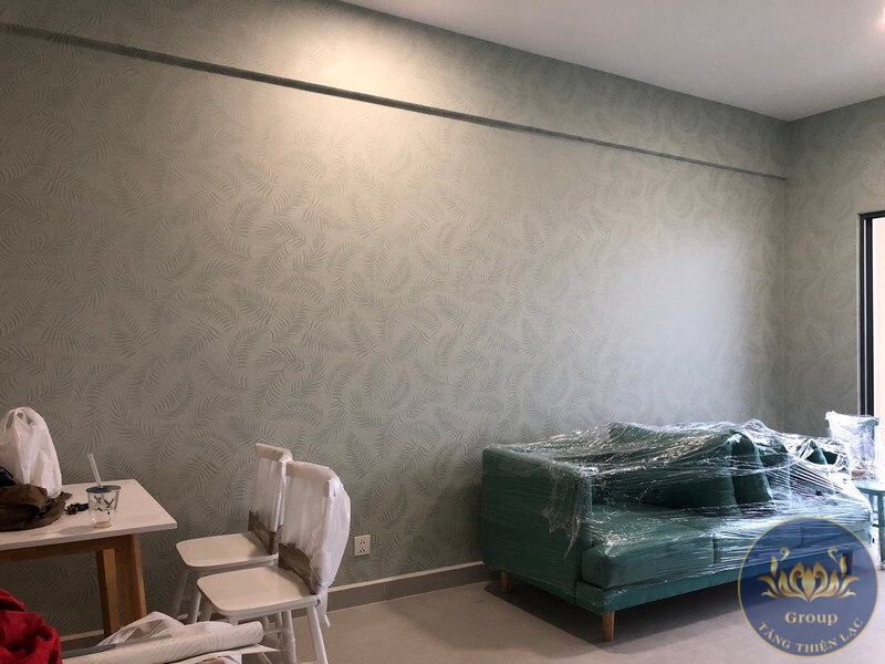Thi công Giấy dán tường 3D phòng khách tại Quận Gò Vấp Sang Trọng – Đẳng Cấp